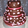 3 Tier Chocolate Wedding Cake